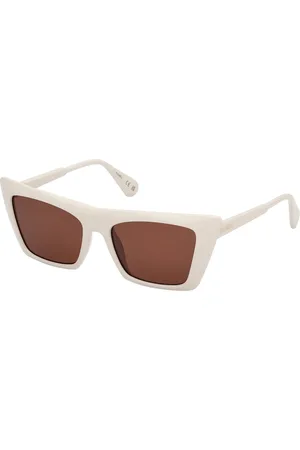 Max&Co. Donna MO0122 25E Occhiali da sole Iniettato Marrone Cat Eye Normale
