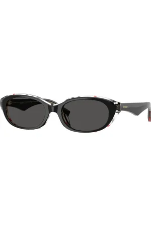 Burberry Donna BE4447D 412187 Occhiali da sole Acetato Grigio Rotonda Normale