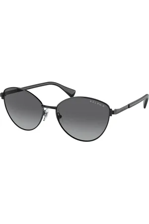 Ralph Lauren Donna RA4145 9230T3 Occhiali da sole Metallo Grigio Cat Eye Polarizzata Sfumato