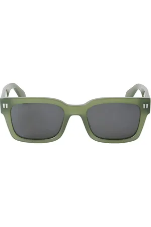 OFF-WHITE Unisex OERI108 Midland 5707 sage green Occhiali da sole Acetato Grigio Squadrata Normale
