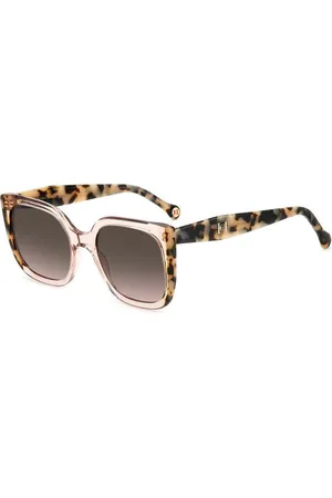 Carolina Herrera Donna HER 0128/S L93/HA Occhiali da sole Acetato Marrone Farfalla Sfumato