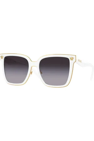 VERSACE Donna VE2278D 314/8G Occhiali da sole Metallo Grigio Farfalla Normale Sfumato