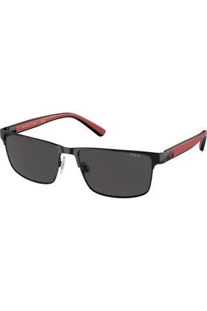 Ralph Lauren Uomo PH3155 922387 Occhiali da sole Metallo Grigio Squadrata Normale