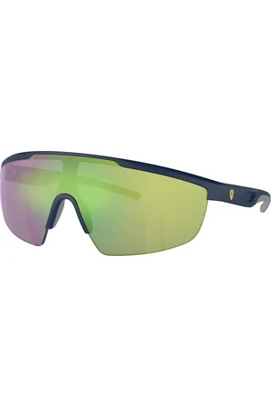FERRARI Unisex FZ6005U 510/3R Occhiali da sole Iniettato Grigio Squadrata Normale Specchiato