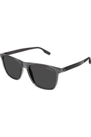 Montblanc Uomo MB0248S 004 Occhiali da sole Acetato Squadrata Normale
