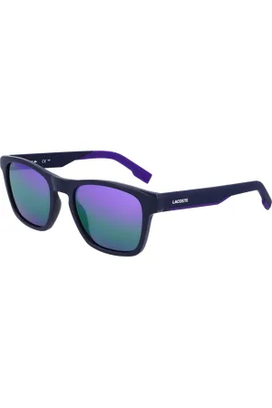 Lacoste Uomo L6018S 424 Occhiali da sole Bio-iniettato Grigio Squadrata Normale Specchiato