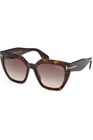 Tom Ford Donna FT0939 PHOEBE 52K Occhiali da sole Acetato Roviex Squadrata Normale Sfumato