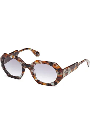 Max&Co. Donna MO0115 55B Occhiali da sole Acetato Fumo Geometrica Normale