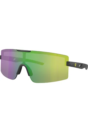 FERRARI Uomo FZ6008U 516/M2 Occhiali da sole Iniettato Verde Squadrata Normale