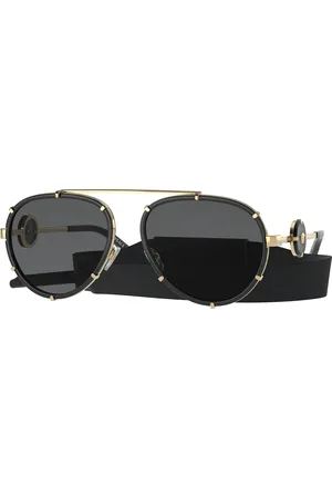 VERSACE Donna VE2232 143887 Occhiali da sole Metallo Grigio Pilot Normale