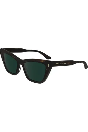Calvin Klein Donna CK24505S 220 Occhiali da sole Acetato Verde Farfalla Normale Normale