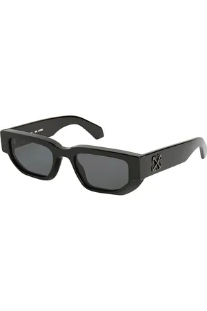 OFF-WHITE Unisex OERI115 Greeley 1007 black Occhiali da sole Acetato Grigio Squadrata Normale