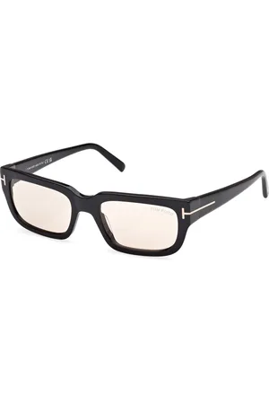 Tom Ford Unisex FT1075 EZRA 01E Occhiali da sole Acetato Marrone Squadrata Fotocromatiche
