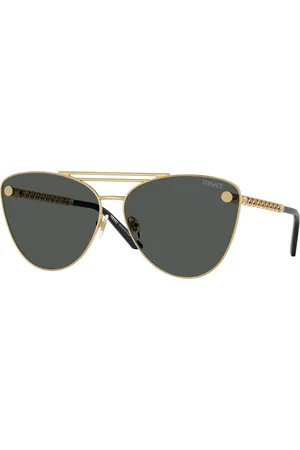 VERSACE Donna VE2267 100287 Occhiali da sole Metallo Grigio Cat Eye Normale