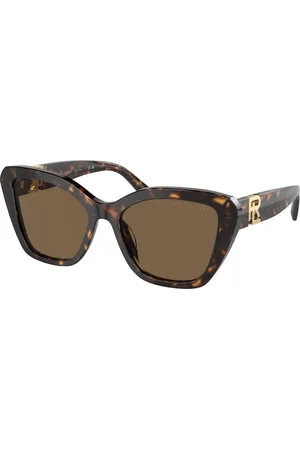 Ralph Lauren Donna RL8216U THE ISABEL 500373 Occhiali da sole Acetato Marrone Farfalla Normale