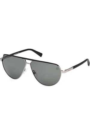 Timberland Uomo TB00028 08R Occhiali da sole Metallo Verde Squadrata Polarizzata