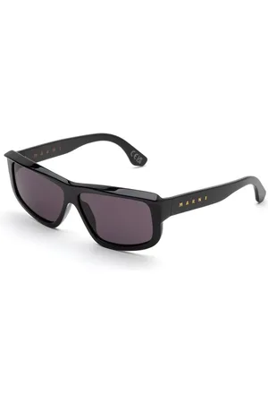 Marni Unisex Annapuma Circuit Black GY4 Occhiali da sole Acetato Grigio Squadrata Normale