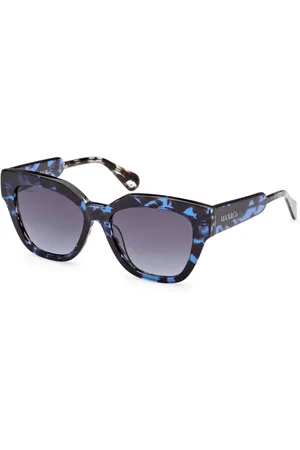 Max&Co. Donna MO0059 55W Occhiali da sole Acetato Blu Squadrata Normale