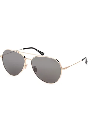 Tom Ford Unisex FT0996 DASHEL-02 28A Occhiali da sole Metallo Grigio Pilot Normale