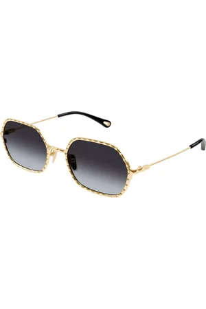 Chloé Donna CH0231S 001 Occhiali da sole Metallo Grigio Rotonda