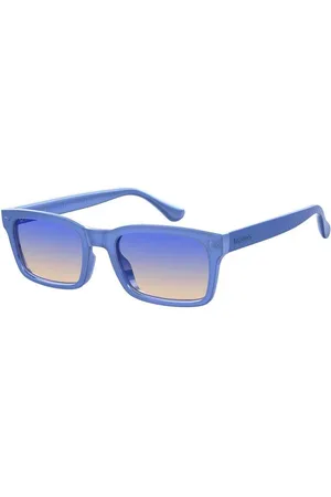Havaianas Unisex CAETANO WS6/84 Occhiali da sole Plastica Blu Squadrata Antiriflesso Sfumato