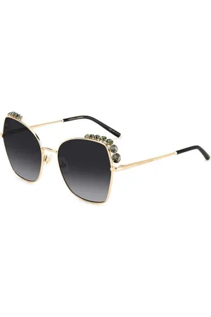 Carolina Herrera Donna HER 0145/S 000/9O Occhiali da sole Metallo Grigio Farfalla Sfumato