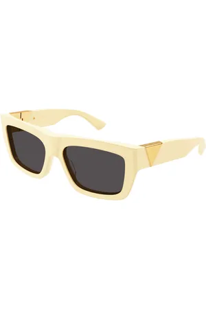 Bottega Veneta Donna BV1178S 004 Occhiali da sole Acetato Grigio Squadrata Normale