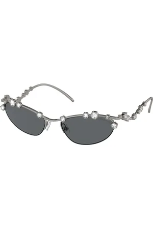 Swarovski Donna SK7016 400987 Occhiali da sole Metallo Rotonda Normale