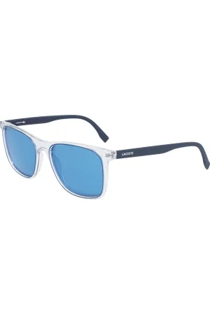Lacoste Uomo L882S 414 Occhiali da sole Iniettato Blu Squadrata Fotocromatiche Fotocromatiche