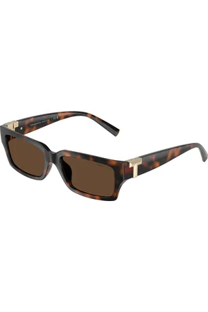 Tiffany & Co. Unisex TF4226U 80153G Occhiali da sole Iniettato Marrone Squadrata Normale