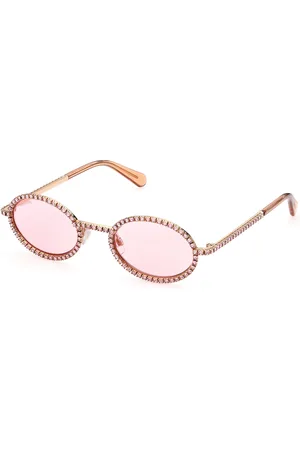 Swarovski Unisex SK0340 33Y Occhiali da sole outlet Metallo Rosa Rotonda Normale