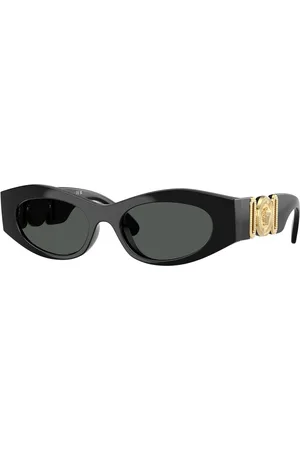 VERSACE Donna VE4480U GB1/87 Occhiali da sole Iniettato Grigio Rotonda Normale