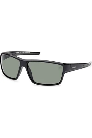 Timberland Uomo TB9277 01R Occhiali da sole Iniettato Verde Squadrata Polarizzata