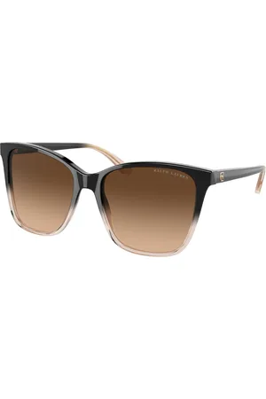 Ralph Lauren Donna RL8201 602274 Occhiali da sole Acetato Marrone Pillow Normale Sfumato