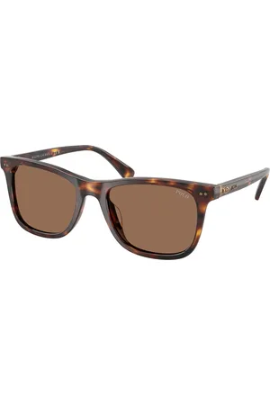 Ralph Lauren Uomo PH4220U 613773 Occhiali da sole Acetato Marrone Squadrata Normale