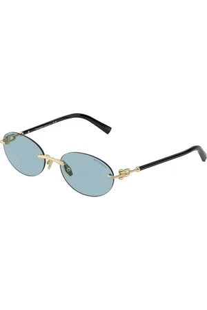 Tiffany & Co. Donna TF3104D 602180 Occhiali da sole Metallo Blu Rotonda Normale