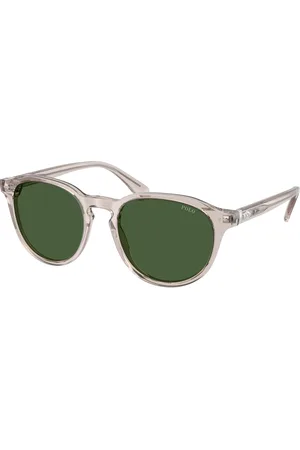 Ralph Lauren Uomo PH4221 611771 Occhiali da sole Acetato Verde Pantos Normale