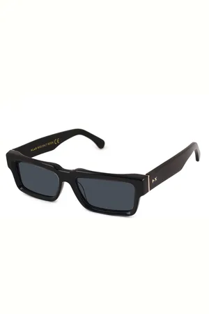 XLAB Unisex HALF MOON Occhiali da sole Acetato Fumo Squadrata Polarizzata