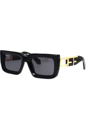 OFF-WHITE Unisex OERI073 Boston 1007 Black dark grey Occhiali da sole Acetato Grigio Squadrata Normale