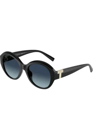 Tiffany & Co. Donna TF4227BU 80014U Occhiali da sole Iniettato Blu Rotonda Polarizzata Sfumato