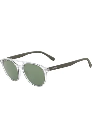 Lacoste Unisex L881S 317 Occhiali da sole Iniettato Verde Rotonda Normale Fotocromatiche