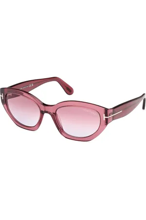 Tom Ford Donna FT1086 PENNY 66Y Occhiali da sole Acetato Viola Geometrica Normale Sfumato