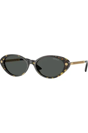 VERSACE Donna VE4469 547087 Occhiali da sole Acetato Grigio Rotonda Normale
