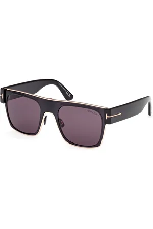 Tom Ford Unisex FT1073 EDWIN 01A Occhiali da sole Iniettato Fumo Squadrata Normale