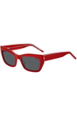 HUGO BOSS Donna HG 1301/S 92Y/IR Occhiali da sole Bio-acetato Grigio Cat Eye