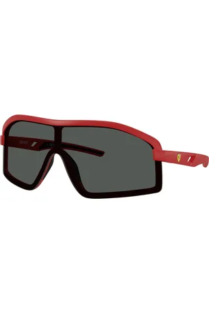 FERRARI Uomo FZ6010U 514/87 Occhiali da sole Iniettato Grigio Geometrica Normale