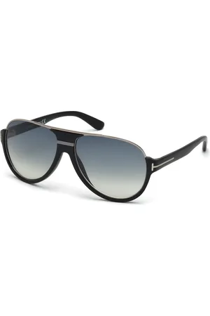 Tom Ford Uomo FT0334 DIMITRY 02W Occhiali da sole Acetato Blu Pilot Normale Sfumato