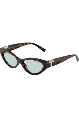 Tiffany & Co. Donna TF4225U 8429D9 Occhiali da sole Iniettato Blu Rotonda Normale