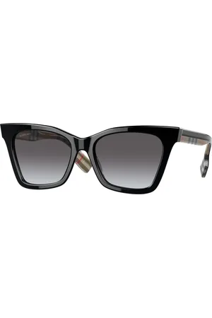 Burberry Donna BE4346 ELSA 39428G Occhiali da sole Acetato Grigio Geometrica Normale Sfumato