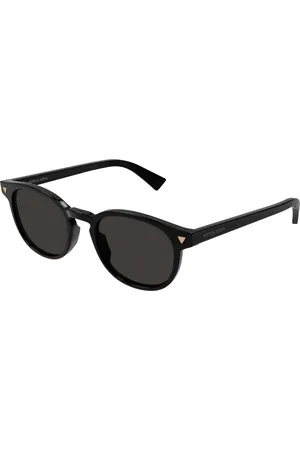 Bottega Veneta Uomo BV1253S 001 Occhiali da sole Acetato Grigio Rotonda Normale